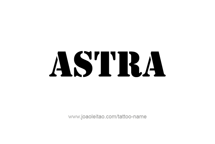 Tattoo Design Mythology Name Astra   