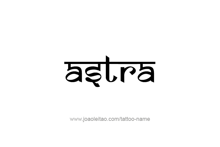 Tattoo Design Mythology Name Astra   