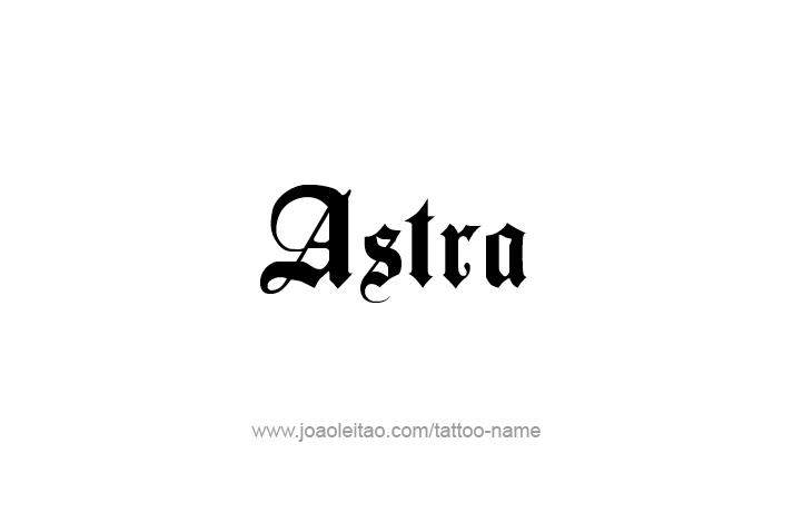 Tattoo Design Mythology Name Astra   