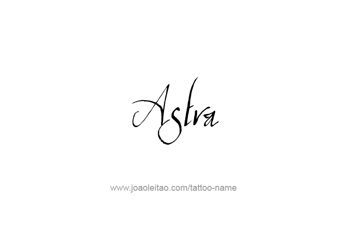 Tattoo Design Mythology Name Astra   