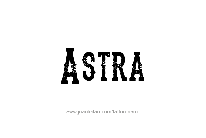 Tattoo Design Mythology Name Astra   