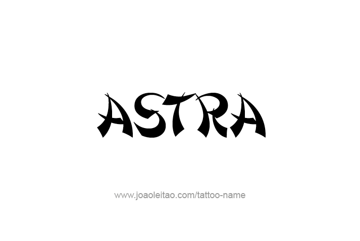 Tattoo Design Mythology Name Astra