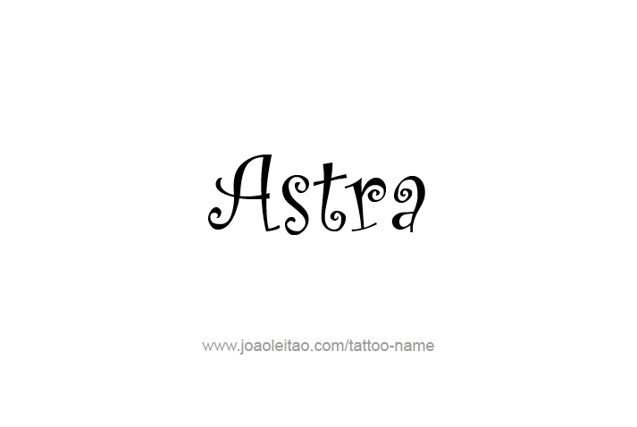 Tattoo Design Mythology Name Astra   