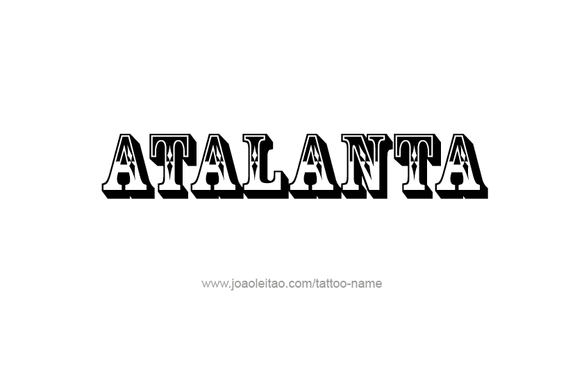 Tattoo Design Mythology Name Atalanta   