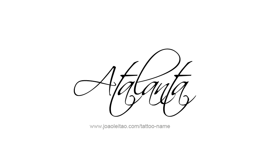 Tattoo Design Mythology Name Atalanta   