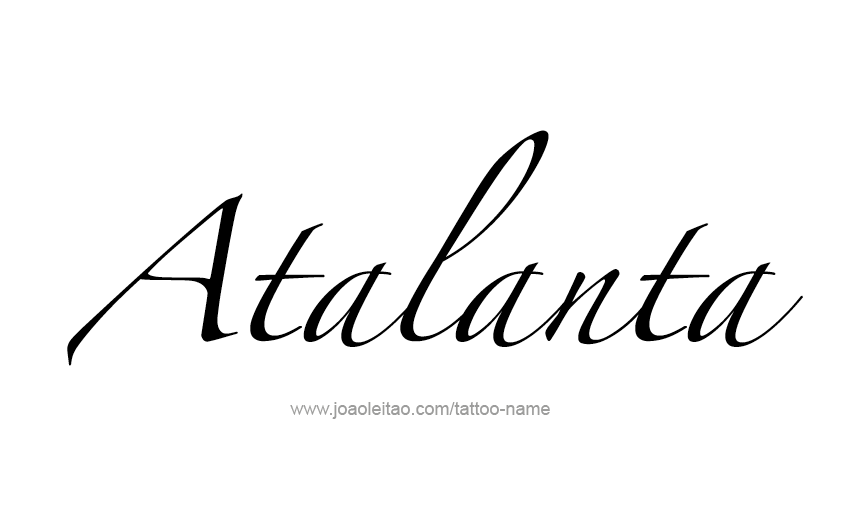 Tattoo Design Mythology Name Atalanta   