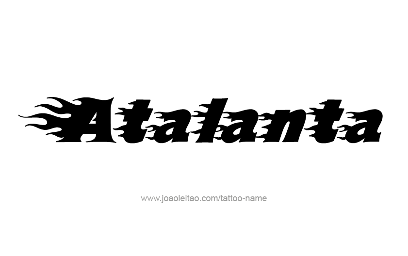 Tattoo Design Mythology Name Atalanta   