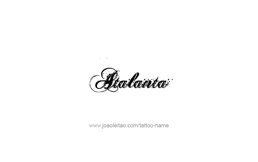 Tattoo Design Mythology Name Atalanta   