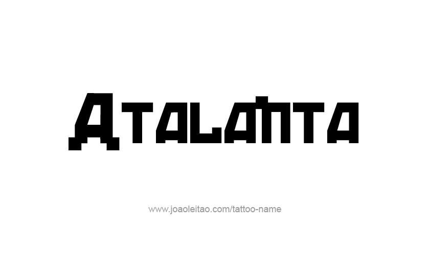 Tattoo Design Mythology Name Atalanta   