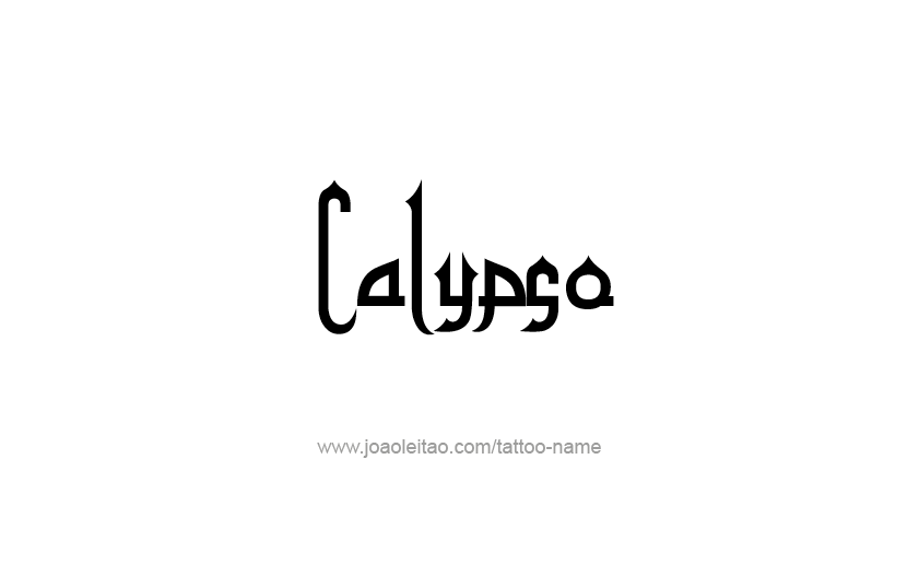 Tattoo Design Mythology Name Calypso   