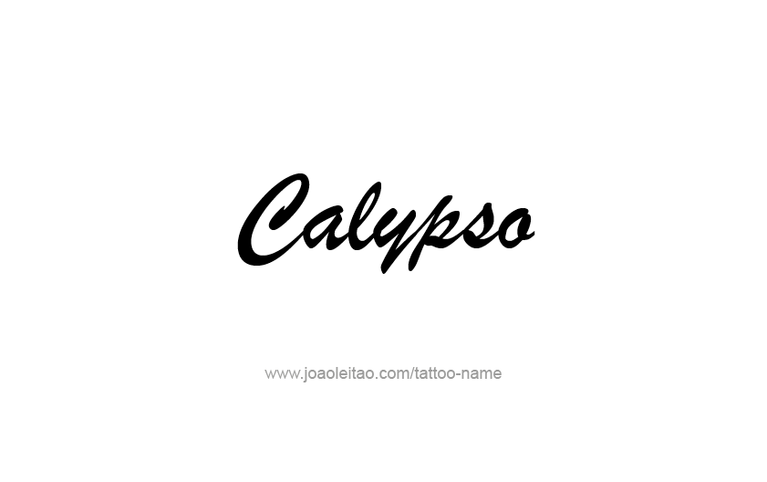 Tattoo Design Mythology Name Calypso   