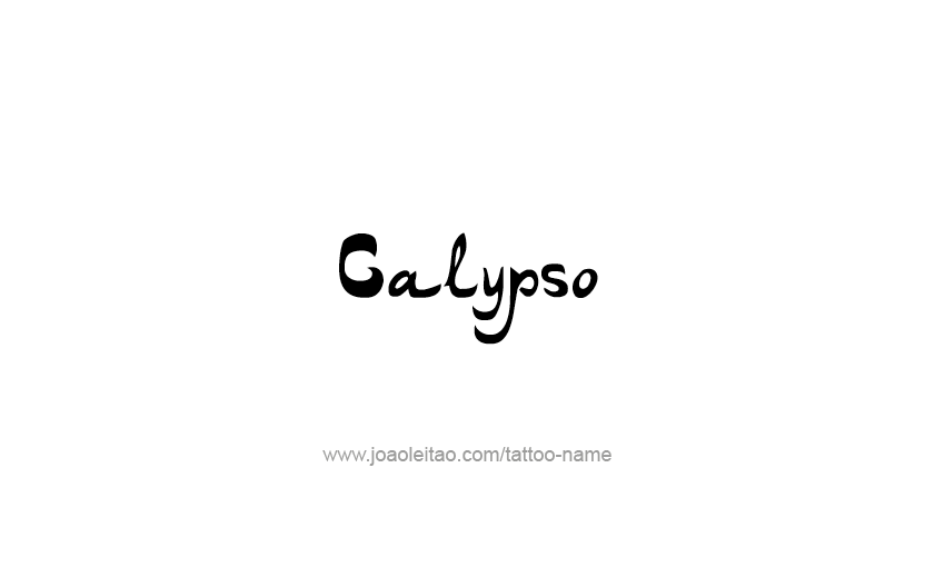 Tattoo Design Mythology Name Calypso   