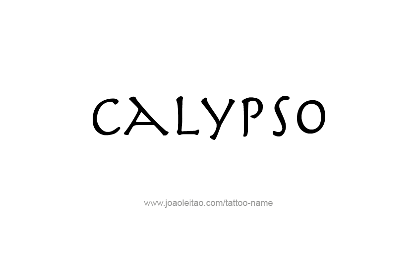 Tattoo Design Mythology Name Calypso   