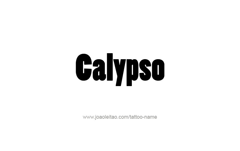 Tattoo Design Mythology Name Calypso   