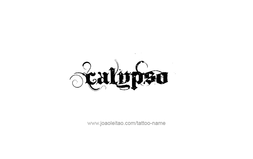 Tattoo Design Mythology Name Calypso   