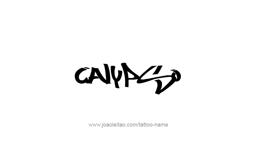 Tattoo Design Mythology Name Calypso   