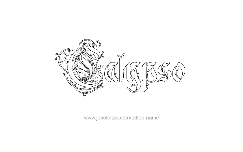 Tattoo Design Mythology Name Calypso   