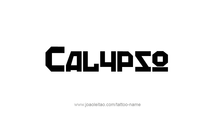 Tattoo Design Mythology Name Calypso   