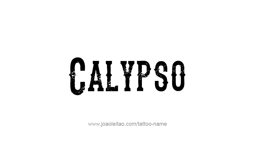 Tattoo Design Mythology Name Calypso   