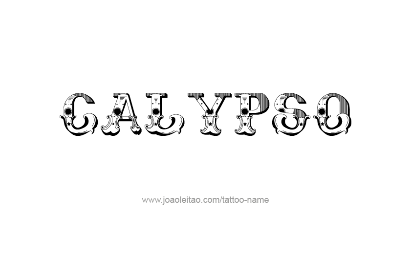 Tattoo Design Mythology Name Calypso   
