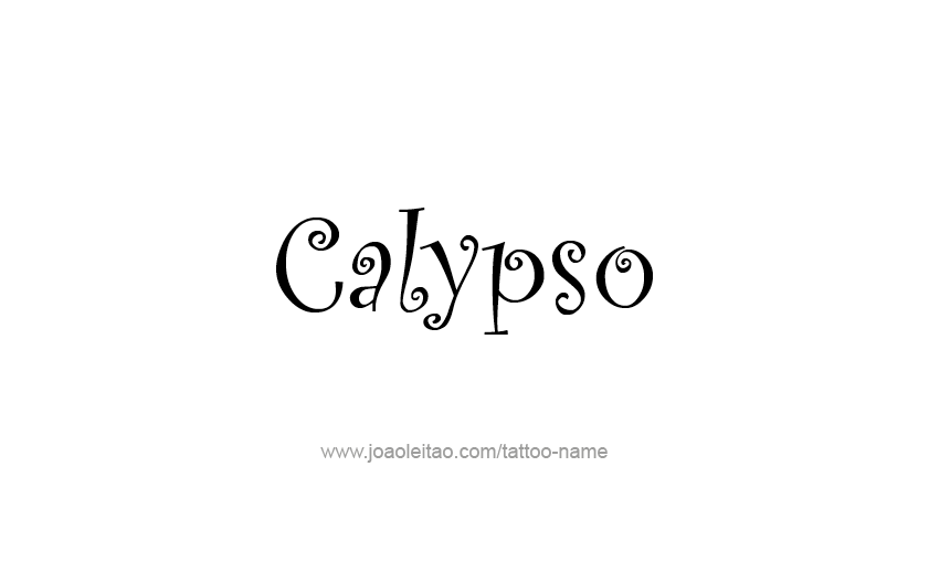 Tattoo Design Mythology Name Calypso   