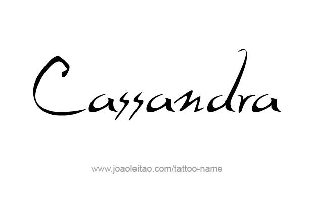 Tattoo Design Mythology Name Cassandra   