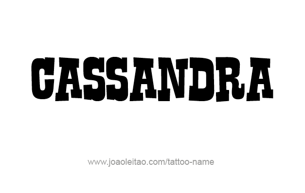 Tattoo Design Mythology Name Cassandra   