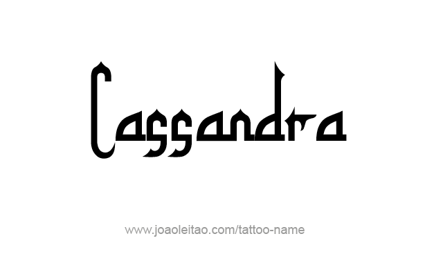 Tattoo Design Mythology Name Cassandra   