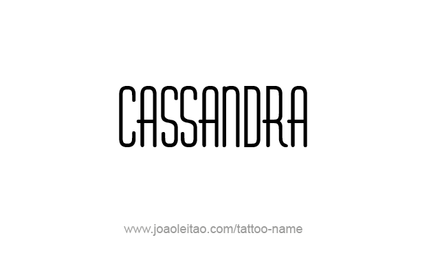 Tattoo Design Mythology Name Cassandra   