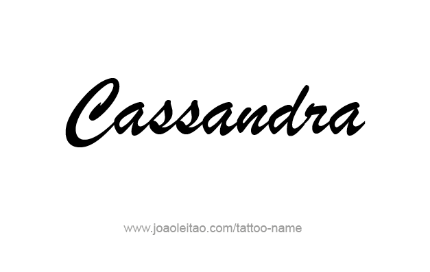 Tattoo Design Mythology Name Cassandra   