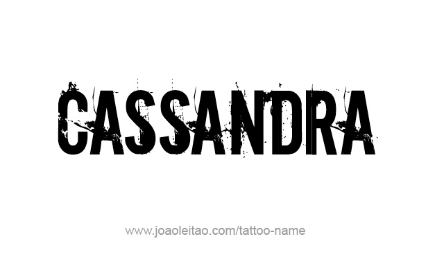 Tattoo Design Mythology Name Cassandra   