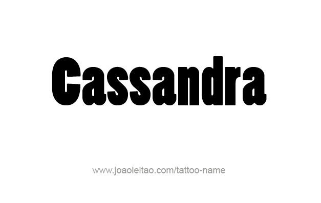 Tattoo Design Mythology Name Cassandra   