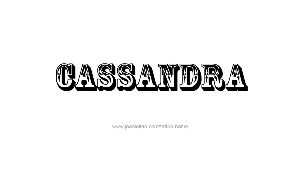 Tattoo Design Mythology Name Cassandra   