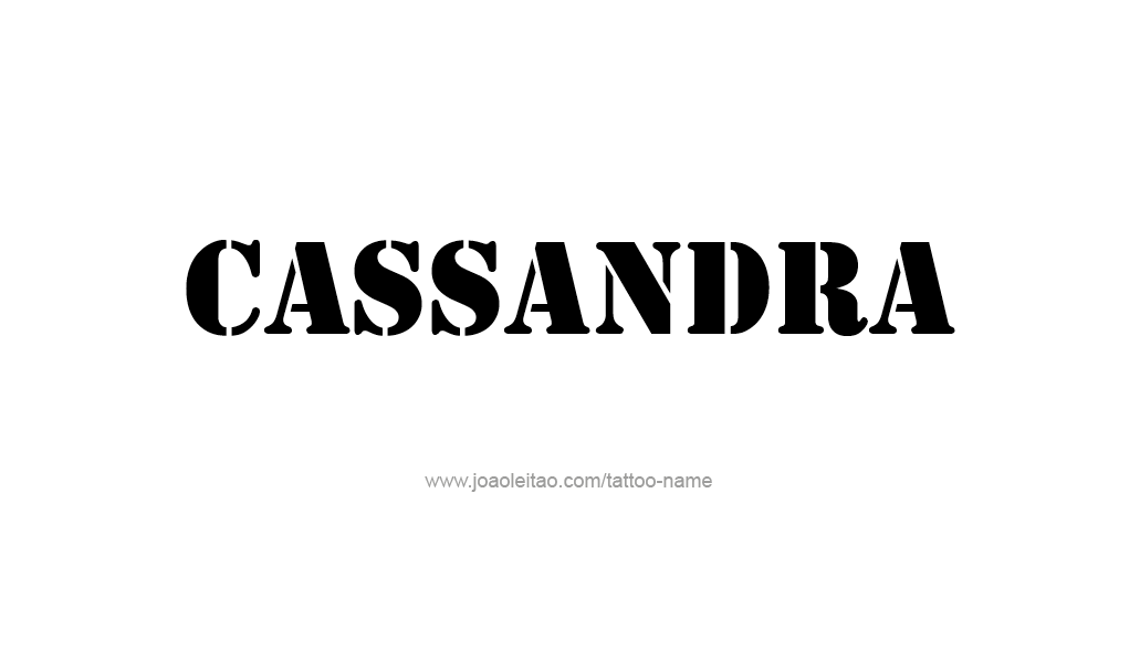 Tattoo Design Mythology Name Cassandra   