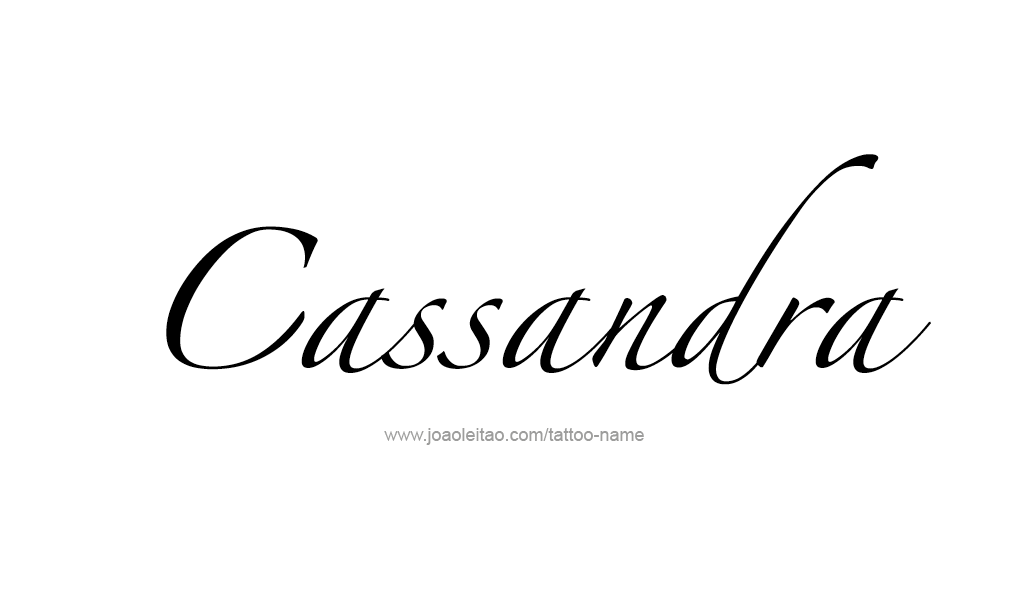 Tattoo Design Mythology Name Cassandra   