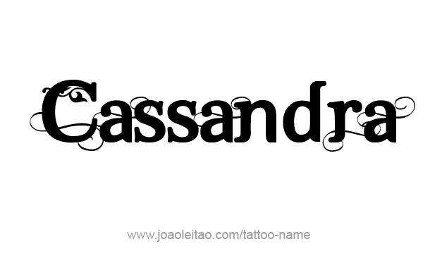 Tattoo Design Mythology Name Cassandra   