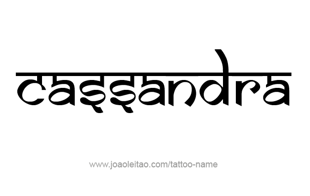 Tattoo Design Mythology Name Cassandra   