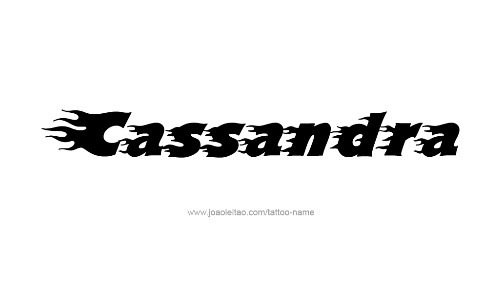 Tattoo Design Mythology Name Cassandra   