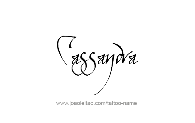 Tattoo Design Mythology Name Cassandra   