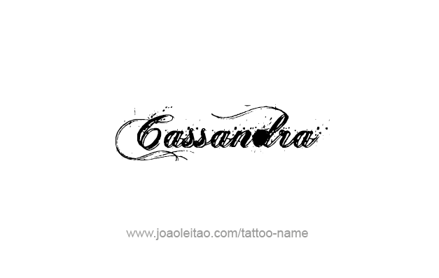 Tattoo Design Mythology Name Cassandra   