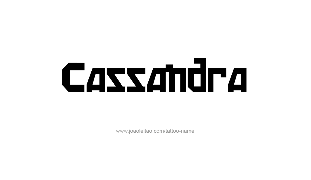 Tattoo Design Mythology Name Cassandra   