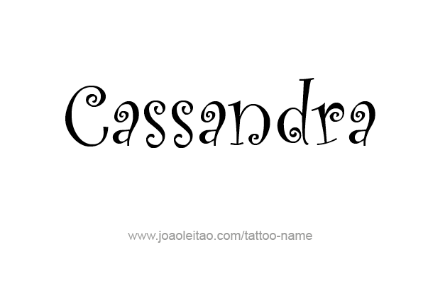 Tattoo Design Mythology Name Cassandra   