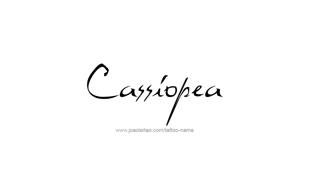 Tattoo Design Mythology Name Cassiopea   