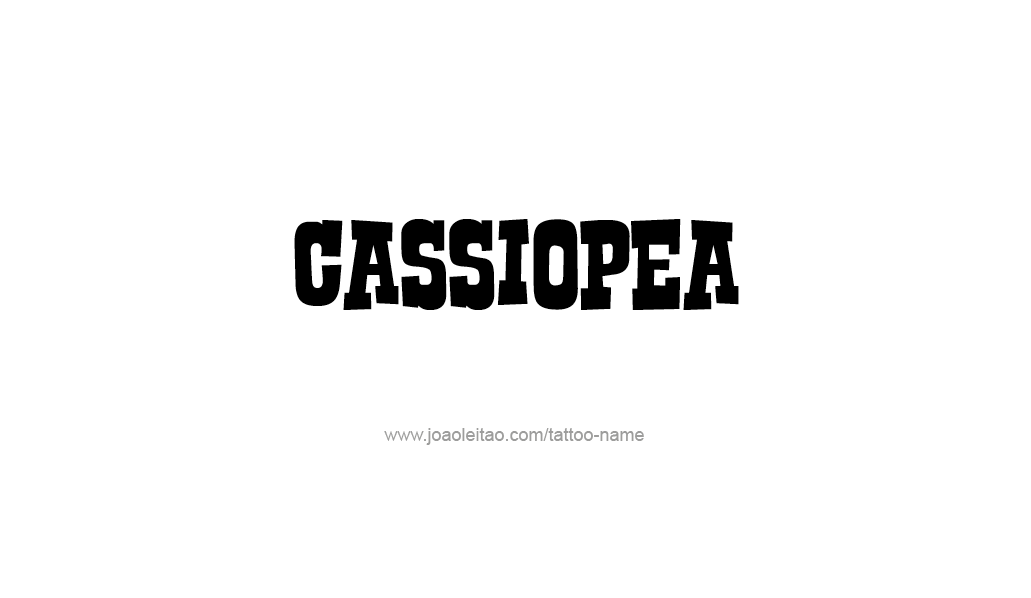 Tattoo Design Mythology Name Cassiopea   