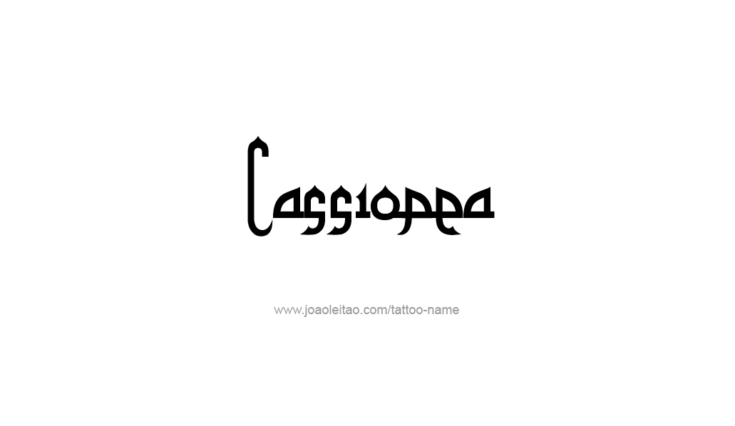 Tattoo Design Mythology Name Cassiopea   