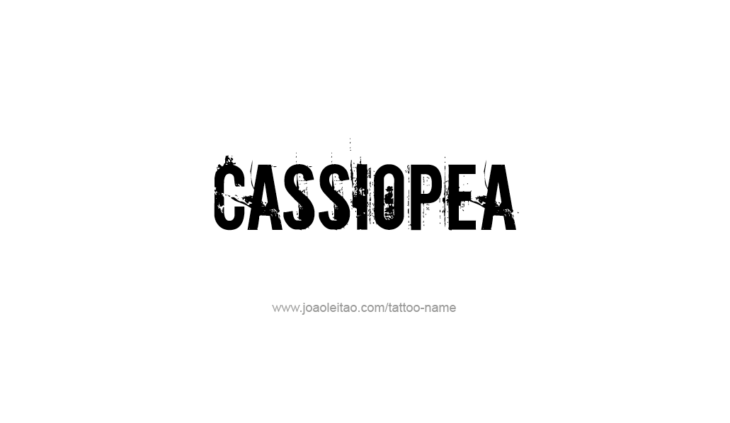 Tattoo Design Mythology Name Cassiopea   