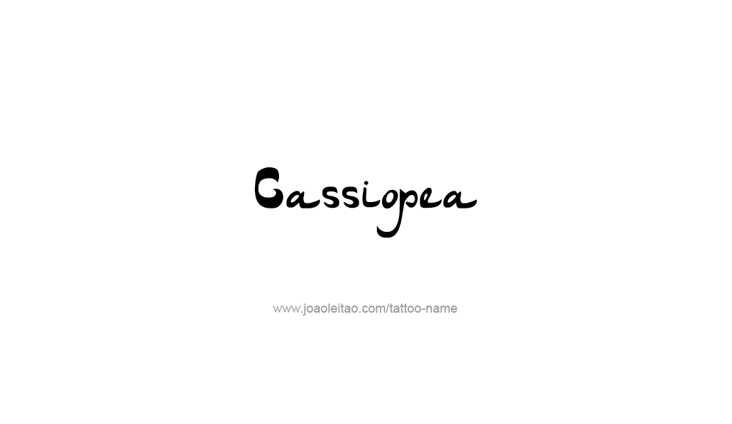 Tattoo Design Mythology Name Cassiopea   