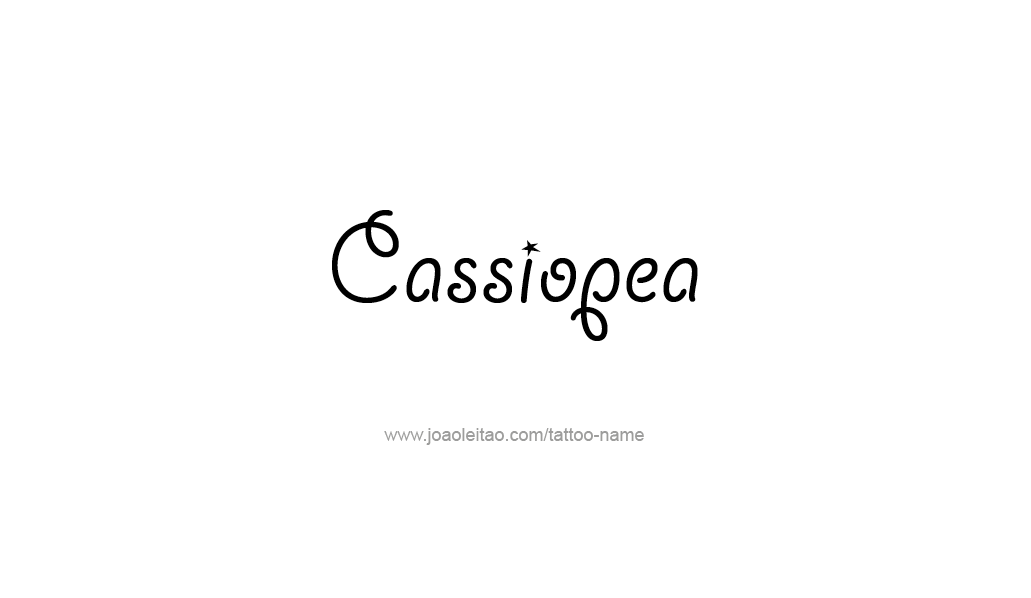 Tattoo Design Mythology Name Cassiopea   