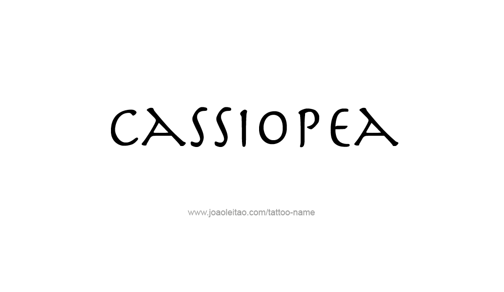 Tattoo Design Mythology Name Cassiopea   