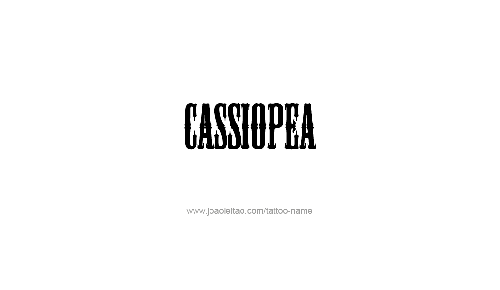 Tattoo Design Mythology Name Cassiopea   